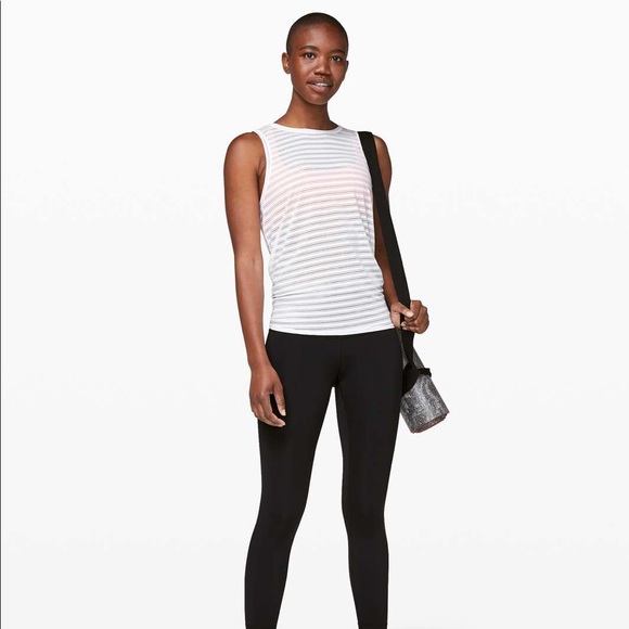 Lululemon Meet Halfway Tank *Striped Light Grey - Picture 8 of 8